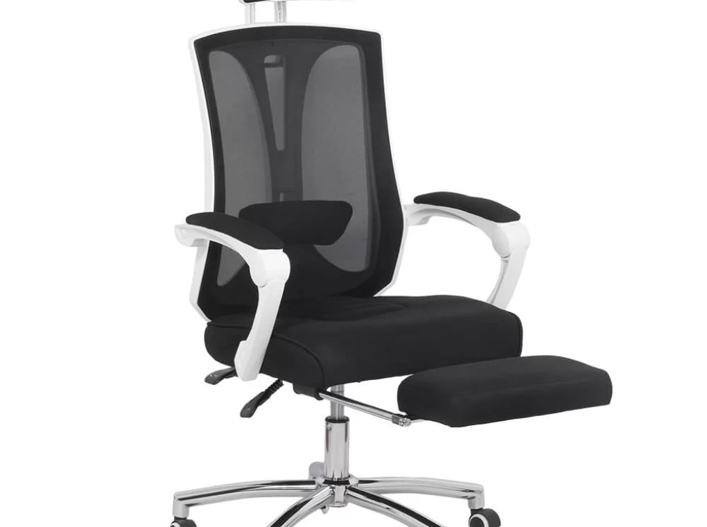 Ergonomikus irodai szék lábtartóval Off 420 fekete