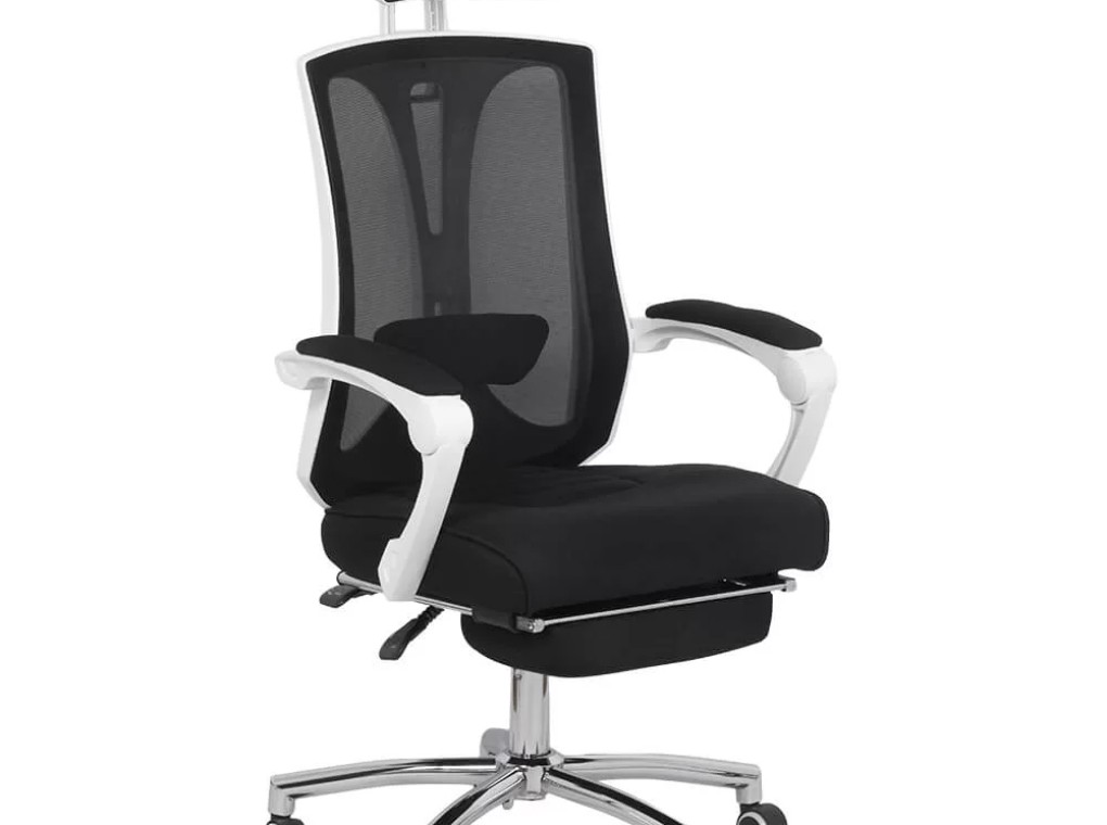 Ergonomikus irodai szék lábtartóval Off 420 fekete